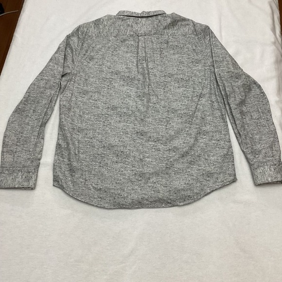 Denim & Flower Ricky Singh Mens XL Gray Printed Texture Long Sleeve Shirt - Picture 2 of 10